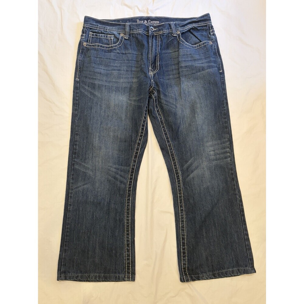 Axe & Crown Jeans Men's 39x27.5 Blue Med Wash Boot Fit See Description